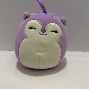 Squishmallows Sydnee the Lavender Squirrel mini 4 inch Ornament